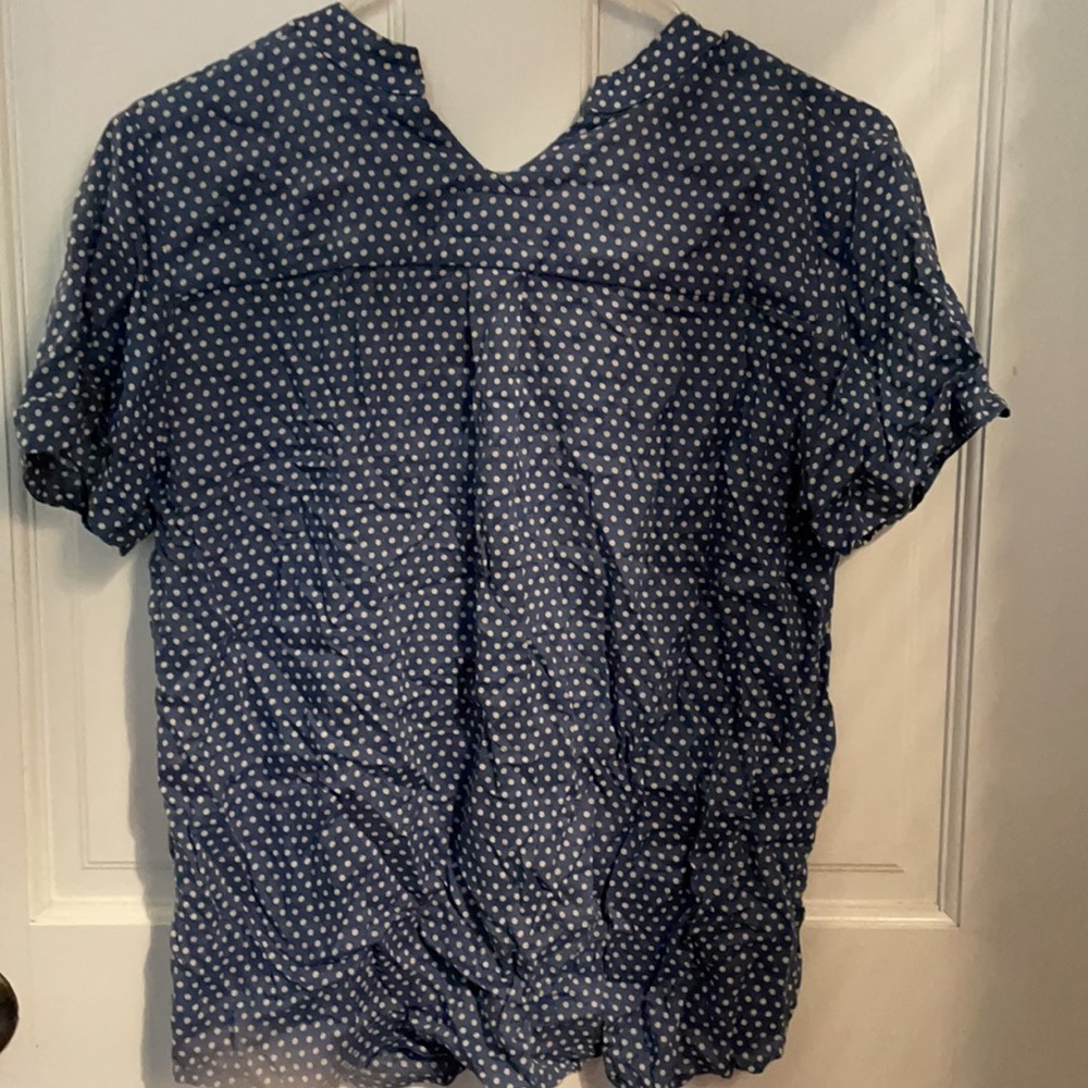 Rails Polka Dotted Short Sleeve Button Down Shirt - image 4